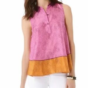 ELIZABETH AND JAMES Aura 100% silk top